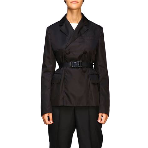 prada jackwt|Prada women's double breasted jackets.